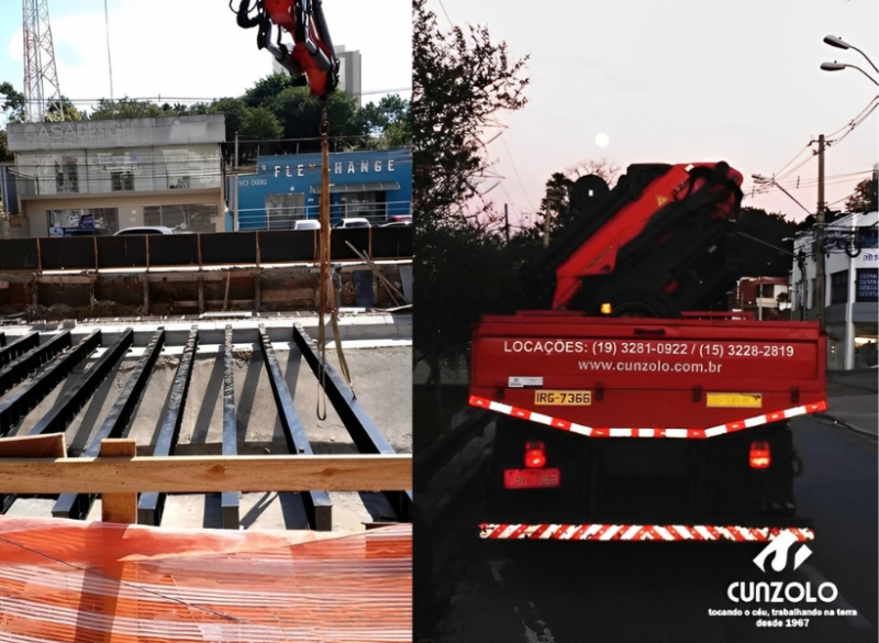 A equipe da Cunzolo realizou a montagem de vigas da ponte de retorno da Avenida Orozimbo Maia, em Campinas-SP.