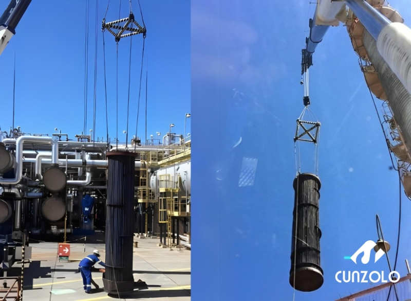 Remoção Industrial e Içamento de Feixe Vertical em Paulínia O Guindaste Rodoviário Grove em operação de remoção industrial e içamento de feixe vertical na cidade de Paulínia - São Paulo.