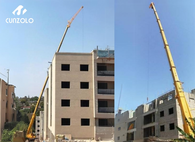 Construção de Prédio com Guindaste em Vinhedo-SP A equipe da Cunzolo e o Guindaste Liebherr estiveram em ação na construção de prédios em Vinhedo-SP.