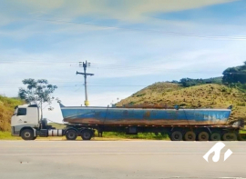 Operações de transporte e içamento de vigas em Araçoiaba da Serra-SP. Foi realizado pela equipe da Cunzolo uma operação de transporte e içamento de vigas em Araçoiaba da Serra-SP.