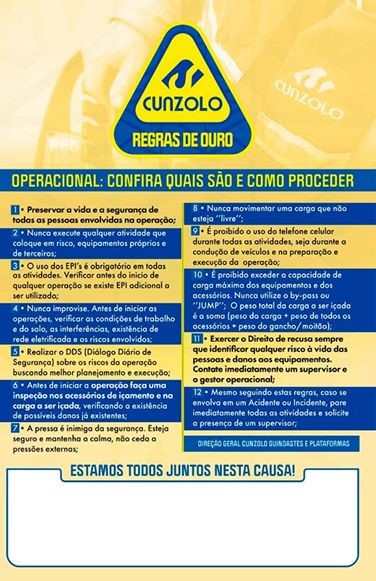 Regras de Ouro da Cunzolo
