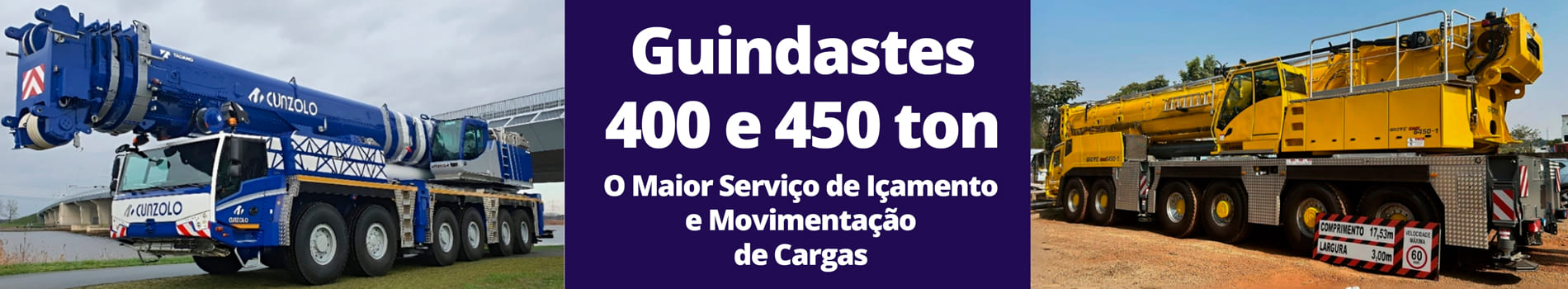 Guindastes 400 e 450 ton