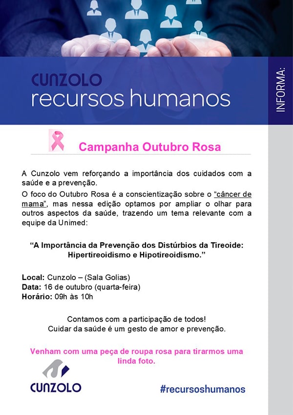 Outubro Rosa na Cunzolo