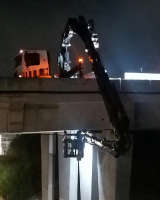Hiab 622 em inspeções de pontes e viadutos