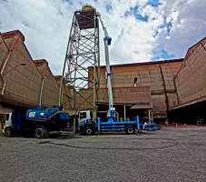 Operação de limpeza de caixa d´água com a Socage DJ37